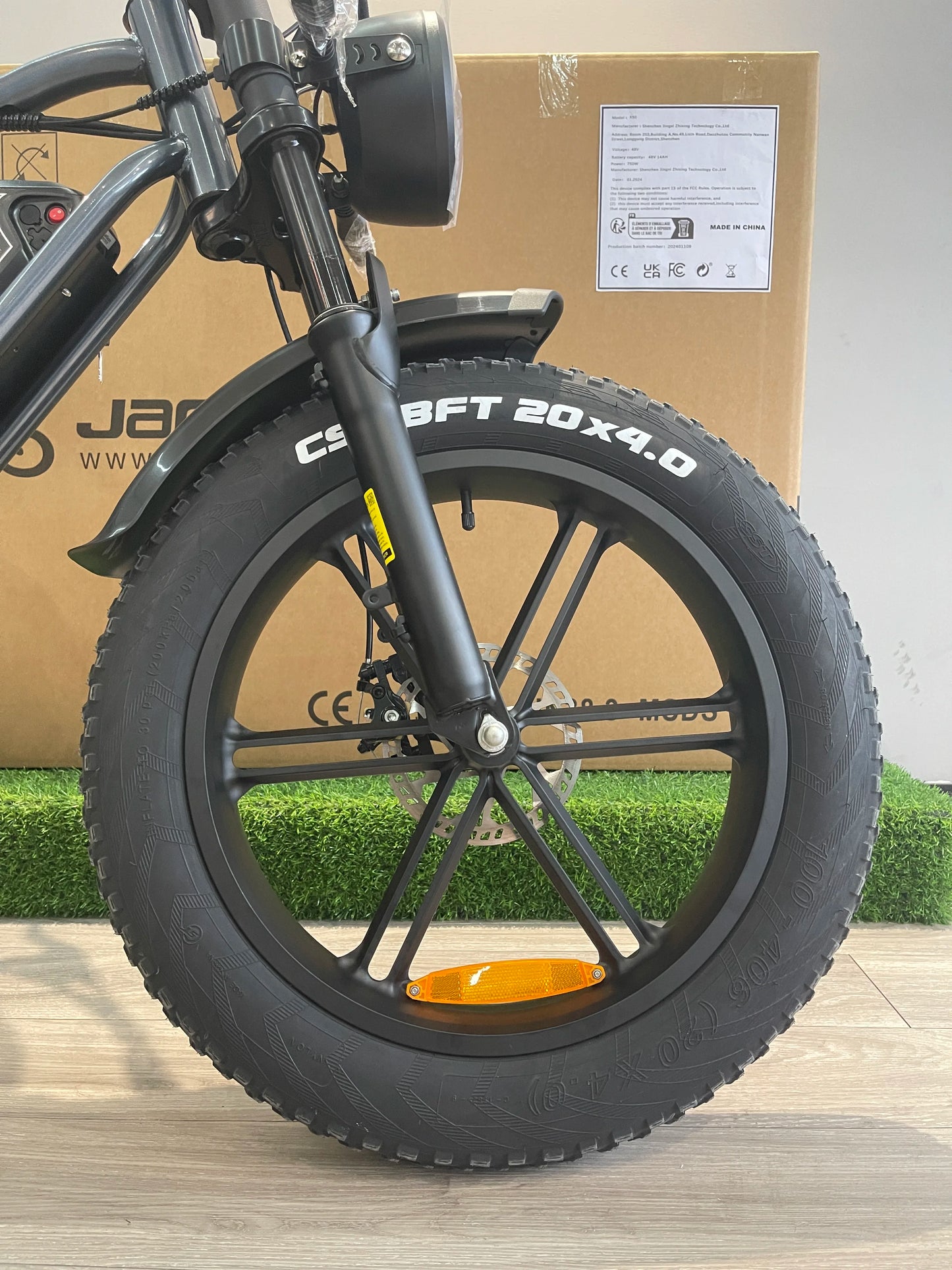 Adults Electric Bike JANSNO X50 750W 48V14AH Removable battery Fat Tire 20"*4 Off Road Mountain Ebike 25MPH Moped Style Ebike