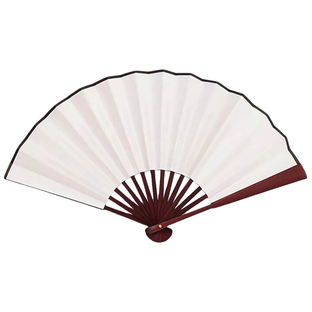 10 Inch Folding Fan Antiquity DIY Painting Fan Blank Handheld Fan Chinese for Home Dancing Party Wedding Decoration