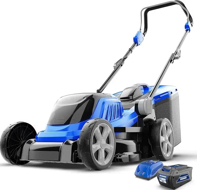 40V Brushless 21 Inch Cordless Self-propelled Lawn Mower, Height Adjustable Electric Lawn Mower, Comes with Battery and Charger