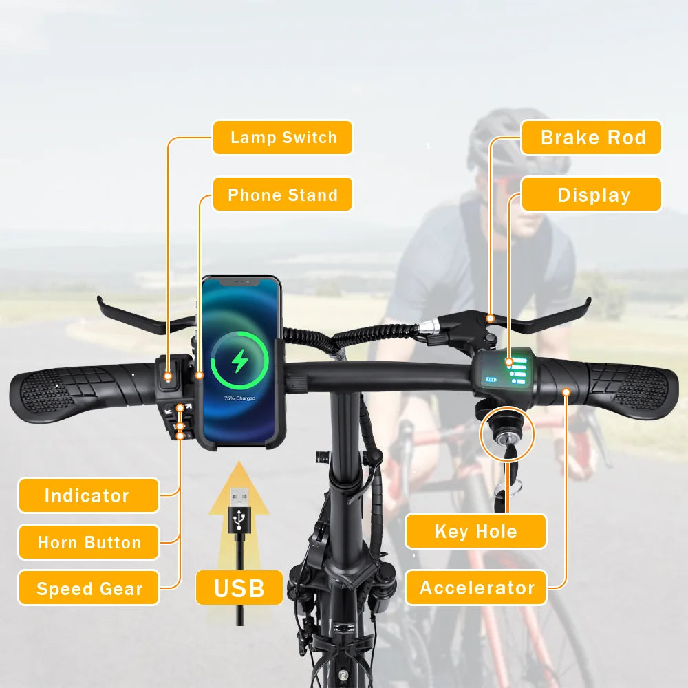 Peak Motor Folding E-Bike