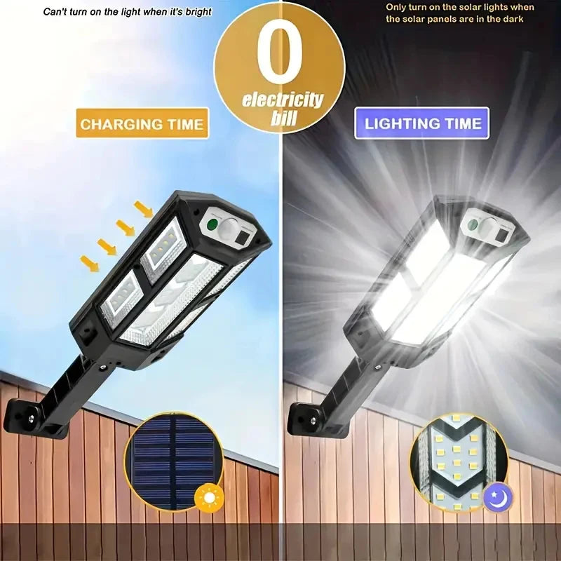 NEWEST Upgrade Powerful Solar Led Lights Outdoor Solar Lamp