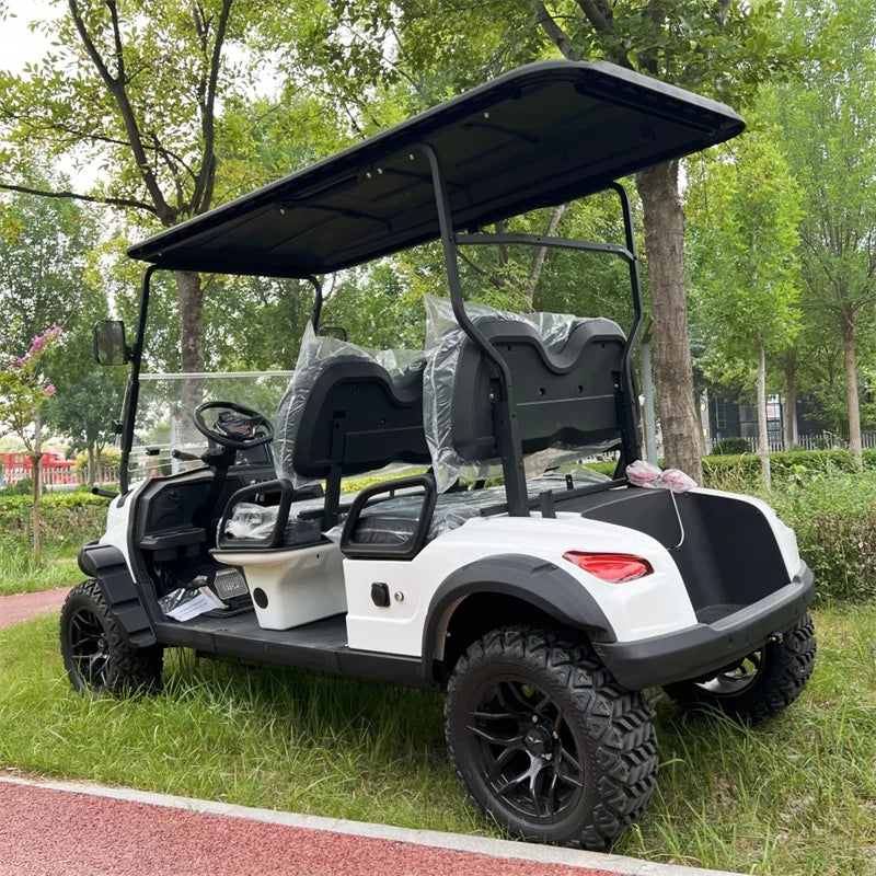 Hot Selling 4 Wheel Adult Golf Buggy Car Lithium Battery Powered Off Road Tire Street Legal 2 4 6 Passenger Electric Golf Cart