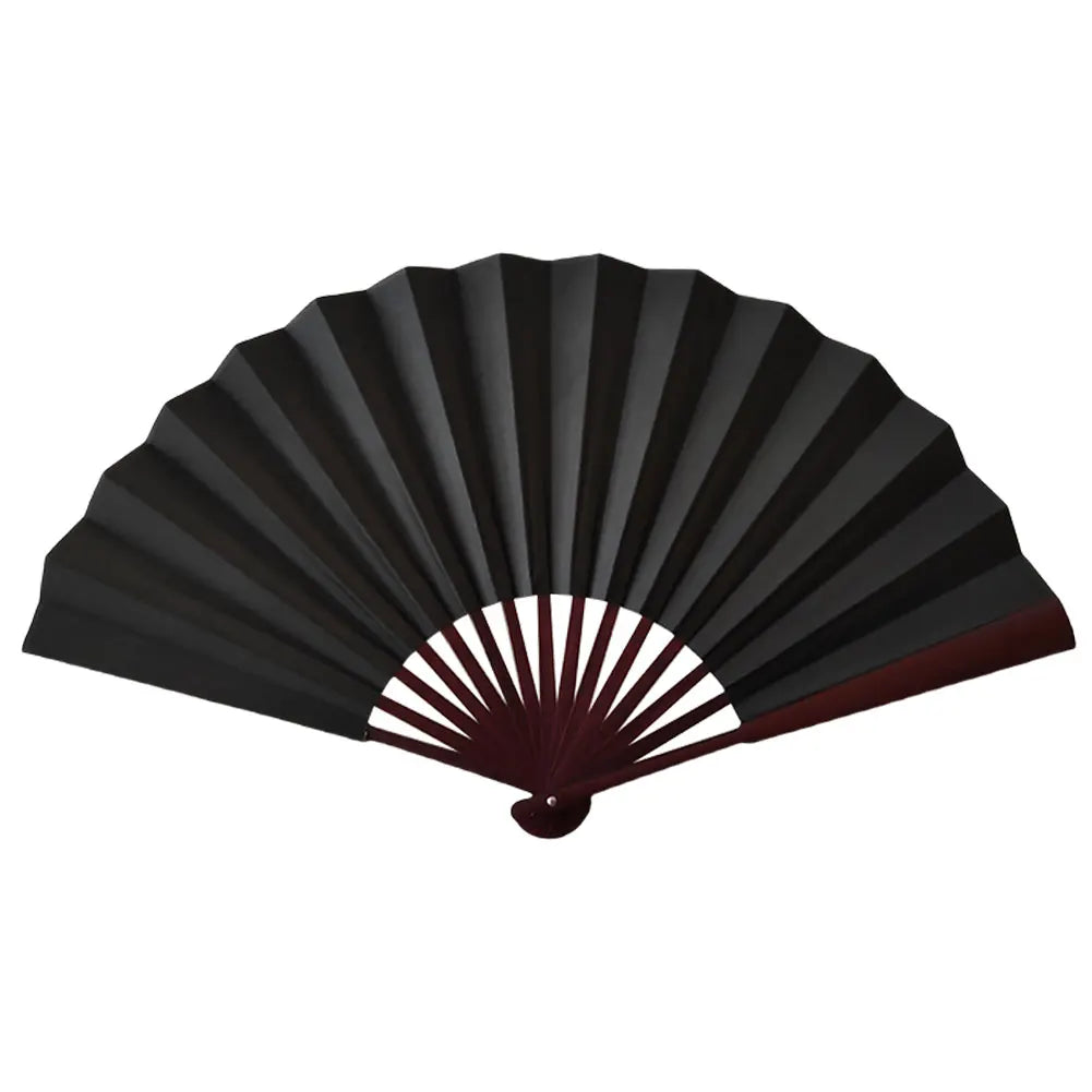 10 Inch Folding Fan Antiquity DIY Painting Fan Blank Handheld Fan Chinese for Home Dancing Party Wedding Decoration