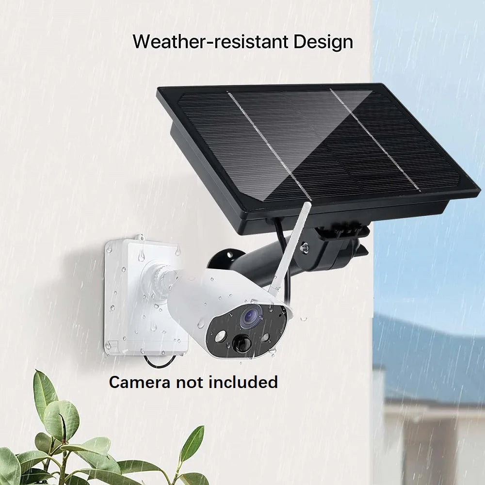 Outdoor 5V/12V Solar Power Panel Built-in Battery 6000mAh