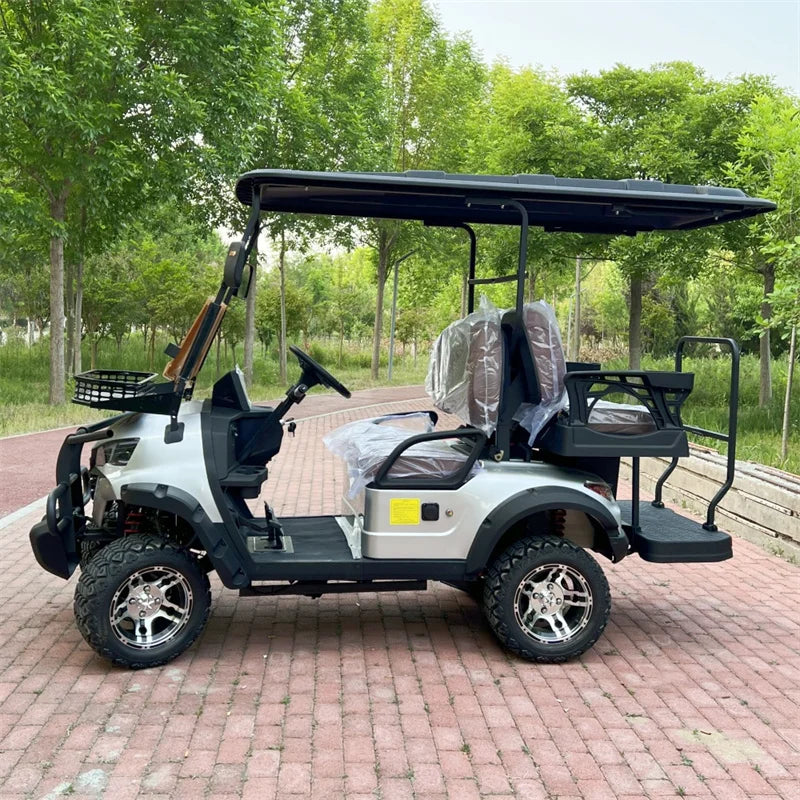 Hot Selling 4 Wheel Adult Golf Buggy Car Lithium Battery Powered Off Road Tire Street Legal 2 4 6 Passenger Electric Golf Cart