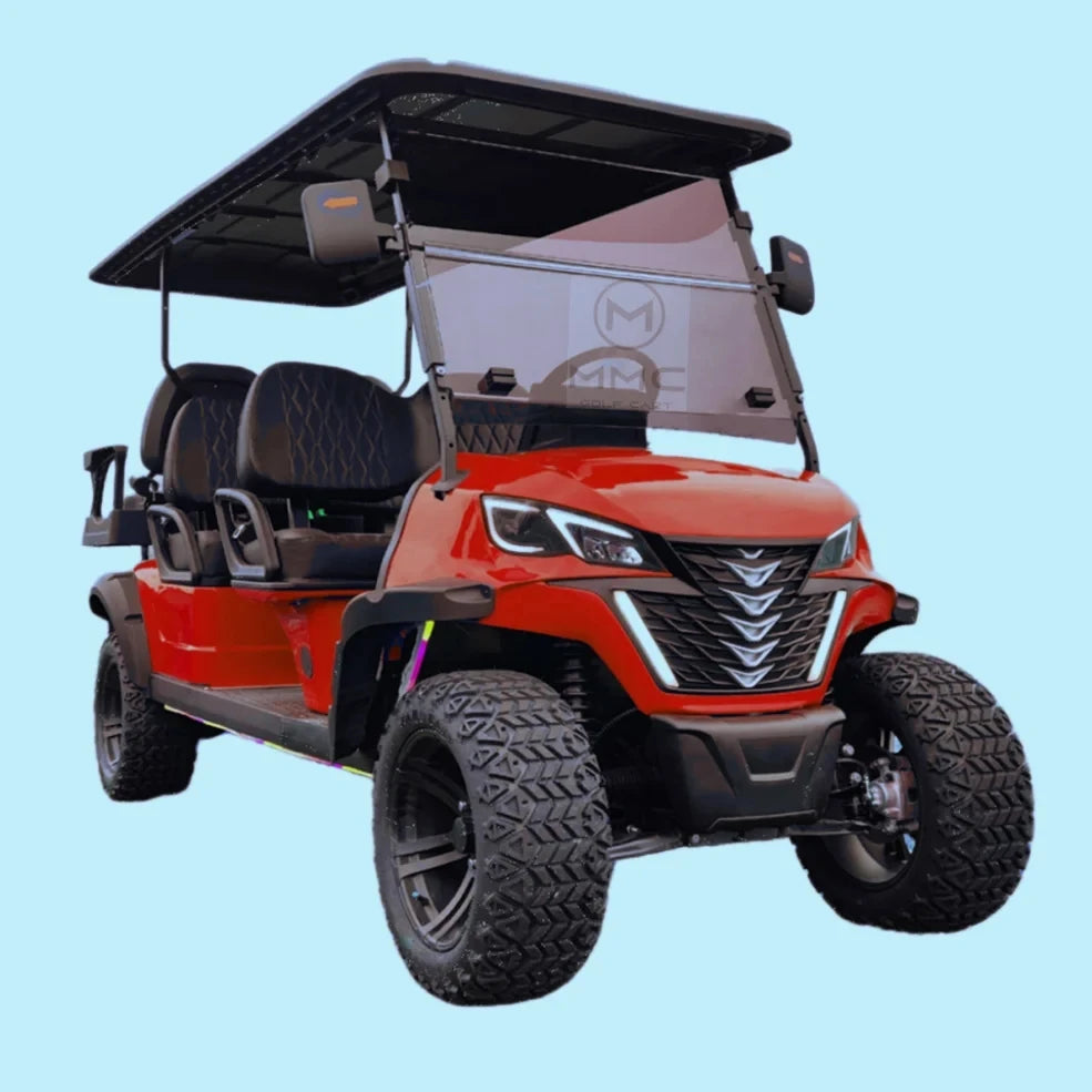 72v Electric Golf Cart 4+2 6 Seater 7.5kw Lithium Golf Off Road Buggy Garden Villa Hunting Golf Cart
