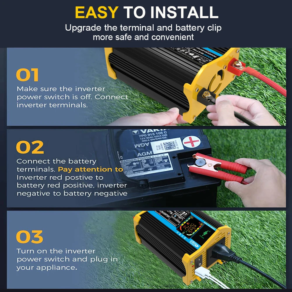 Inverter 6000W Solar Panel 2*300W 12V Portable Solar Generator Power Bank
