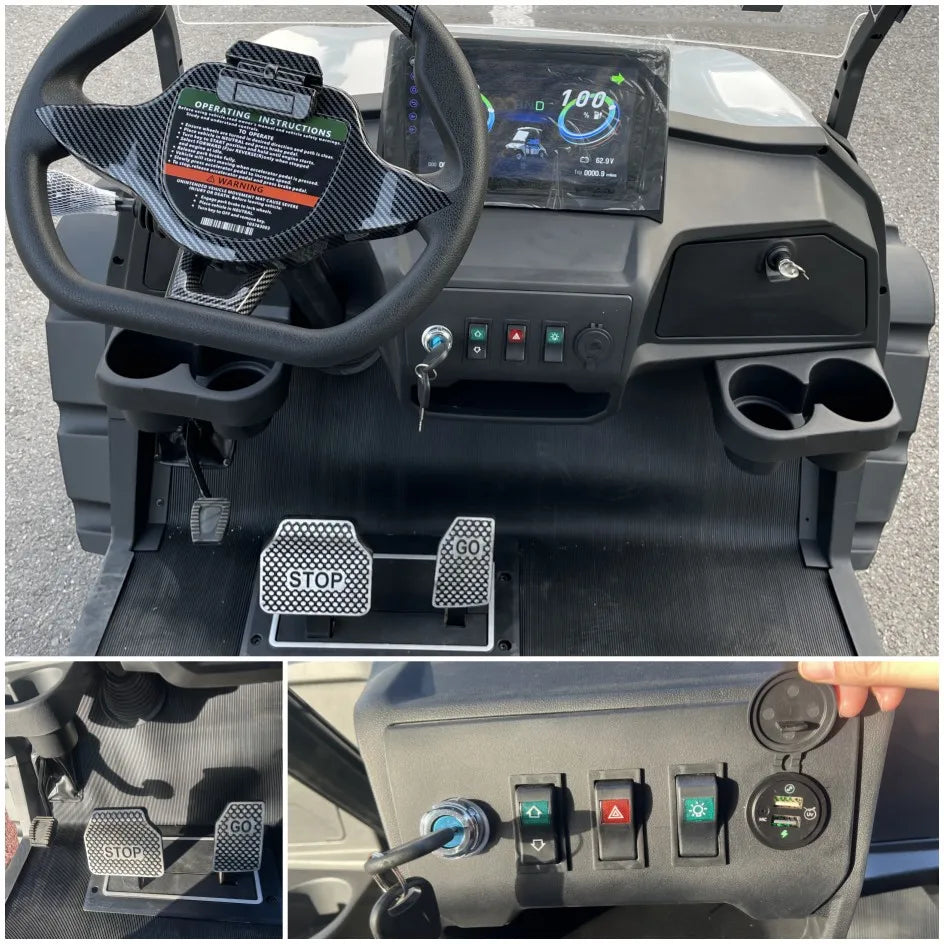 2025 Powerful 4 Wheel Club Car 5000W Motor Golf Buggy Cart Rapid Delivery Electric Car Street Legal