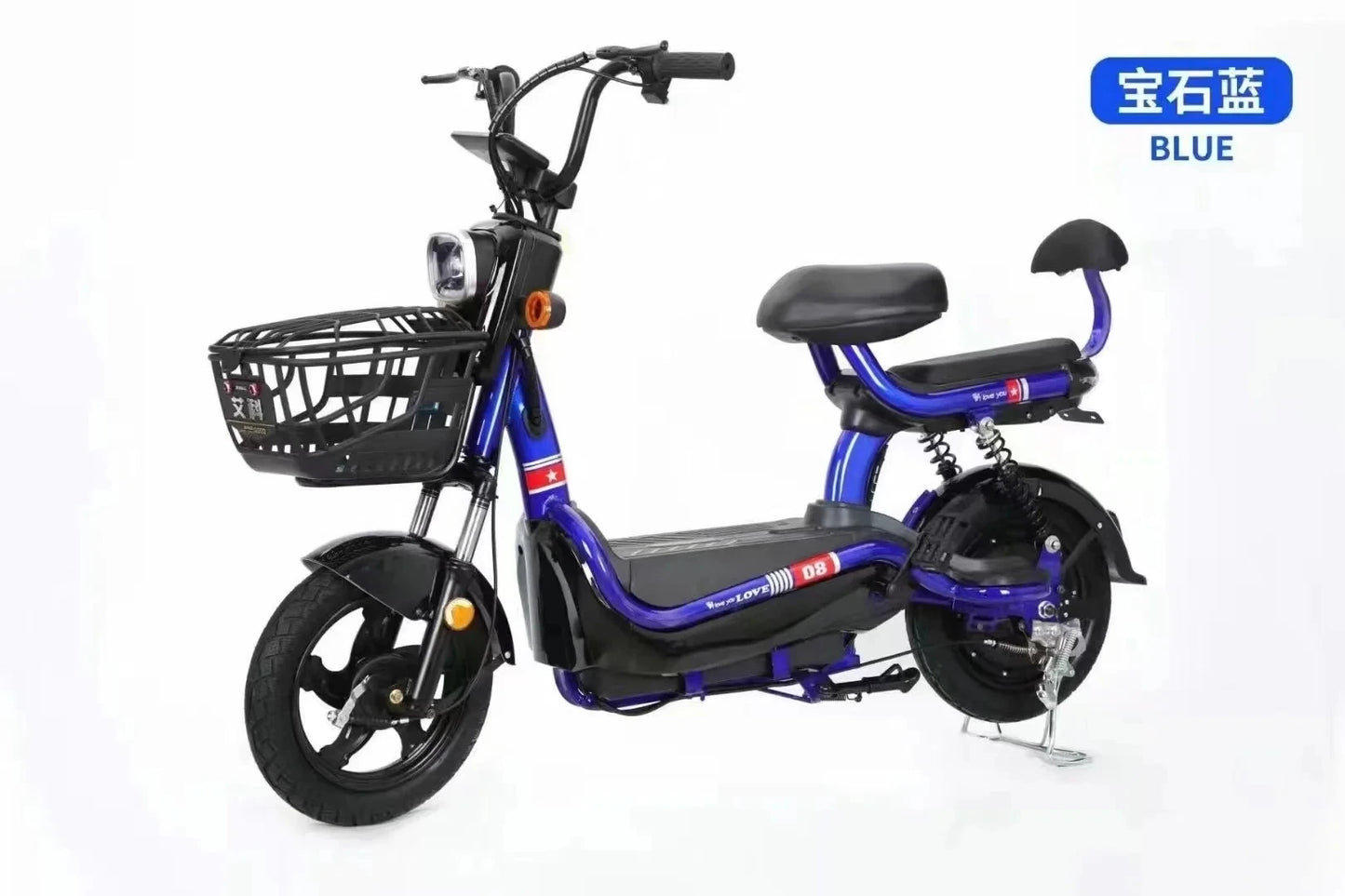350w 48v Electric Bike 12ah Rear Hub Motor Electric Scooters City Ladies Lightweight E BikeBicycle 14*2.50 Vacuum Tire