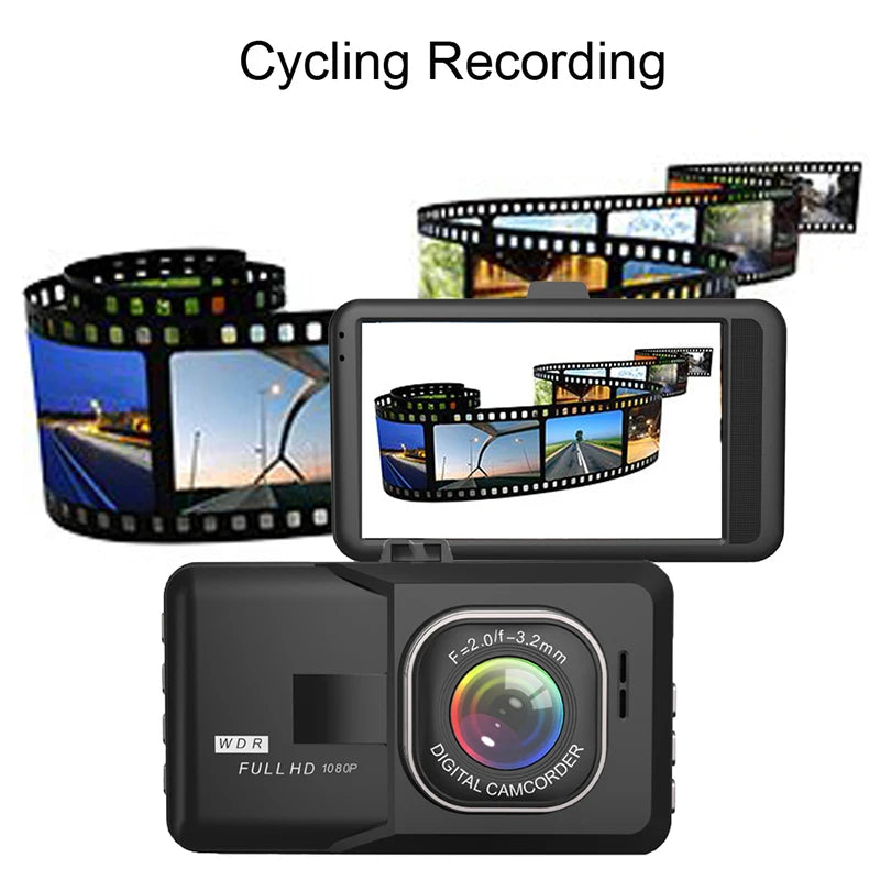 G-sensor Dual-Channel Dash camera Vehicle Video Recorder Night Vision Car Camera Dashcam DVR Rear