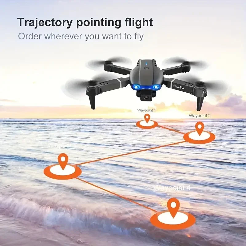 PRO Drone with Flash Professional HD Dual Camera WIFI Obstacle Avoidance Aerial Photography Quadcopter