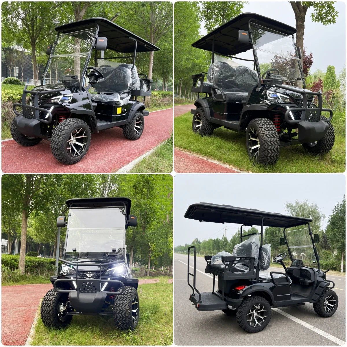 Hot Selling 4 Wheel Adult Golf Buggy Car Lithium Battery Powered Off Road Tire Street Legal 2 4 6 Passenger Electric Golf Cart