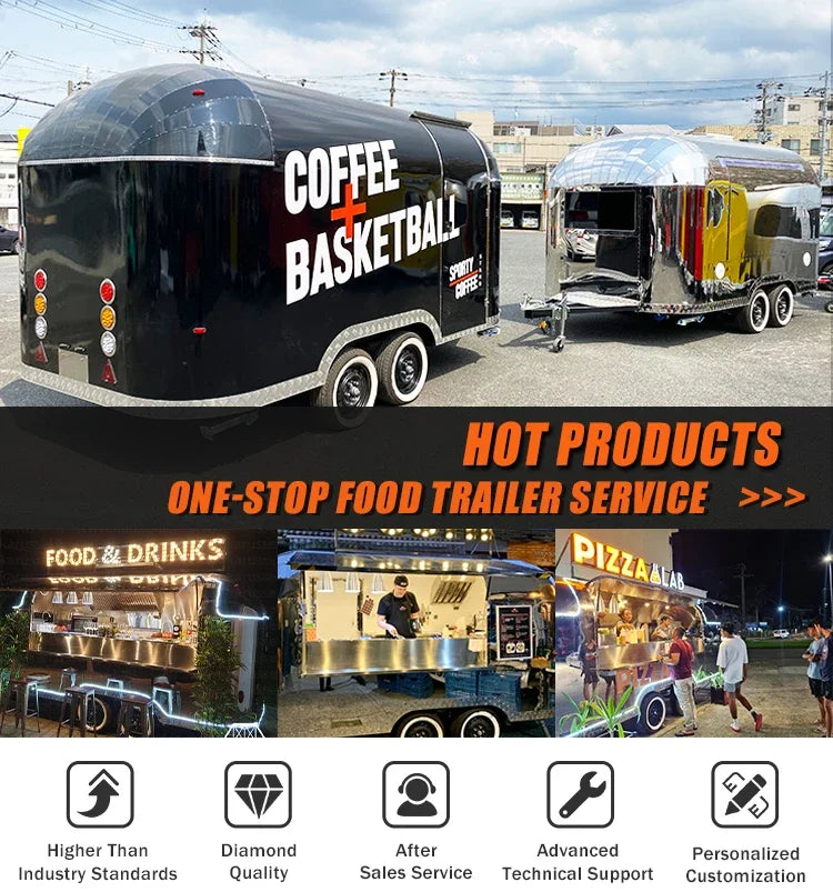 Wholesale Price Cater Mobile Food Trucks for Sale Concession Used Food Truck Trailer Hot Dog Cart Mobile Event Trailer