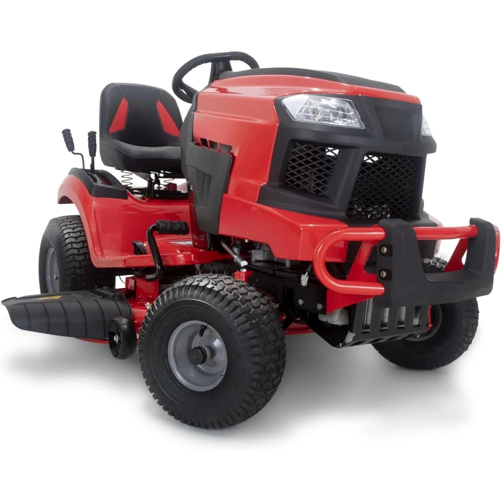 42 Inch 20 Horsepower V-shaped Twin Cylinder Riding Lawn Mower, Gas Driven Riding Lawn Mower