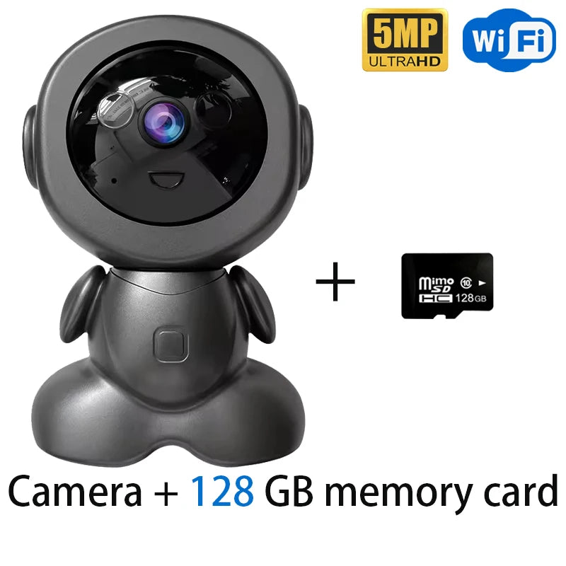 5MP Wireless WiFi Indoor Surveillance Camera Night Vision PTZ Two-way Voice Security Protection