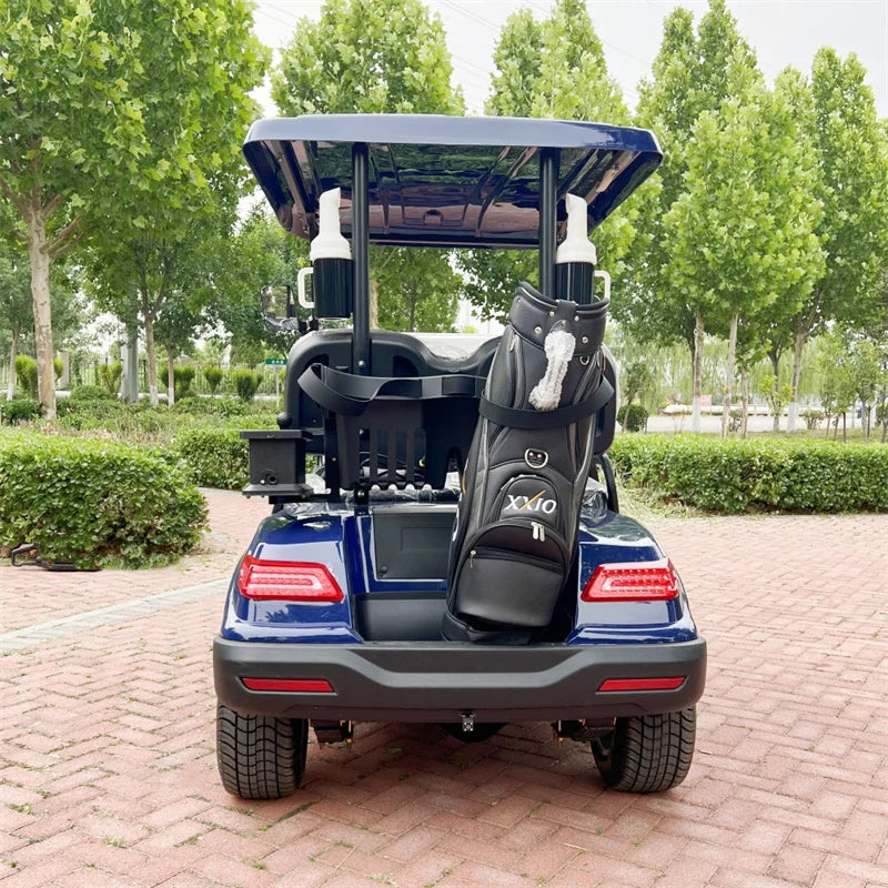 CE Approved 2 Seater Electric Golf Car For Tourist Electric Golf Cart With Golf Bag Holder