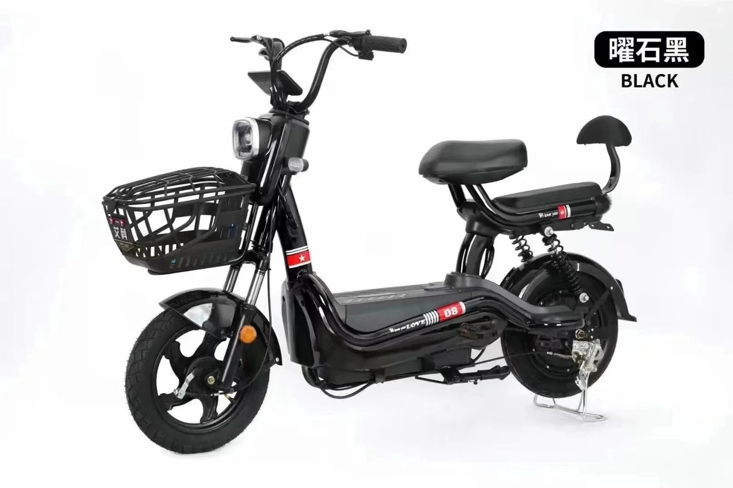350w 48v Electric Bike 12ah Rear Hub Motor Electric Scooters City Ladies Lightweight E BikeBicycle 14*2.50 Vacuum Tire