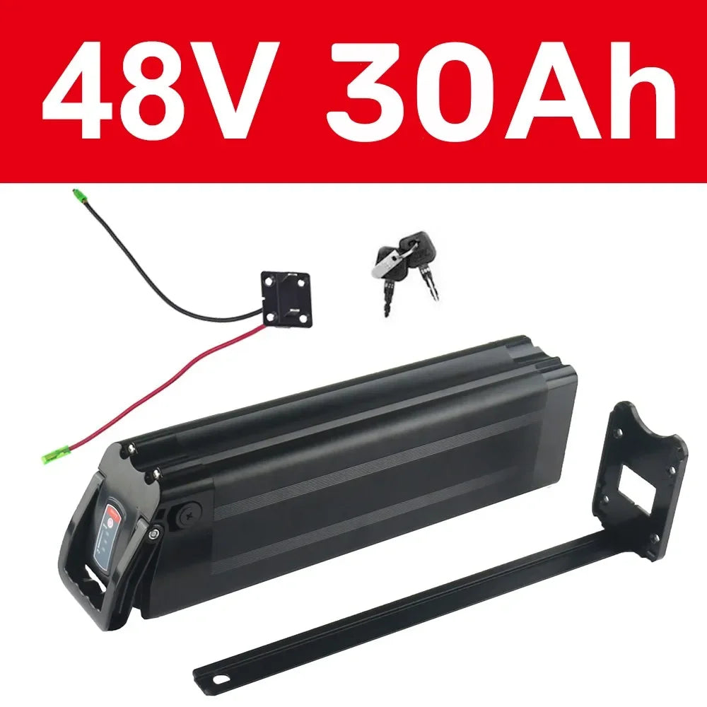 48V 20Ah 15Ah Silverfish Lithium Electric Bike 1000W 500W 24V 36V Lithium Ion Electric Bike Bicycle 48V18650Battery Pack+Charger