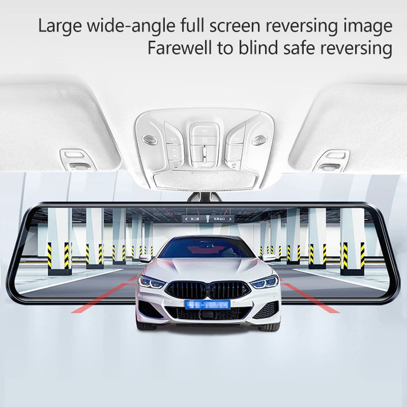 10 Inch Mirror Camera for Car Touch Screen Video Recorder Front and Rear Camera Mirror