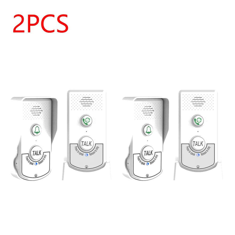 2 Way Voice Intercom ABS Wireless Intercomunicador Doorbell System Unit Two Way Audio Voice Sender Reciever for Home Hospital