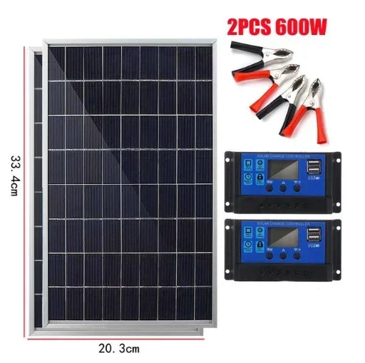 12V Polycrystalline USB Power Rechargeable Solar Cell Solar Generator for Home