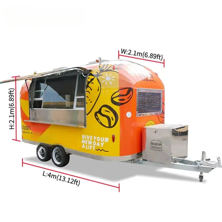 Wholesale Price Cater Mobile Food Trucks for Sale Concession Used Food Truck Trailer Hot Dog Cart Mobile Event Trailer