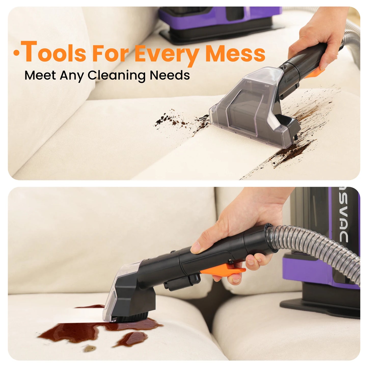 Portable Carpet & Upholstery Cleaner Machine, Spot And Stain Deep Cleaner