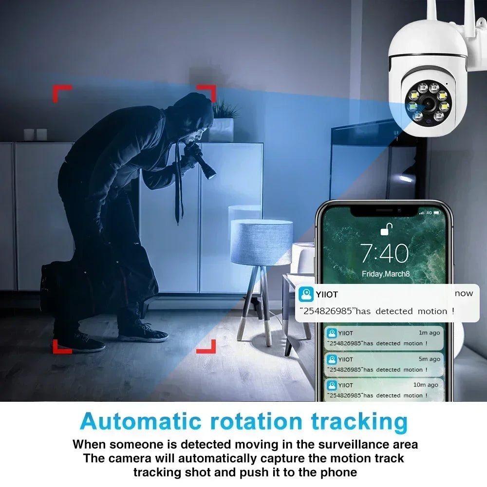 2.4G 1080P Cameras Wifi Video Outdoor Security Protection Monitor 4.0X Zoom Home Wireless Track Alarm Waterproof