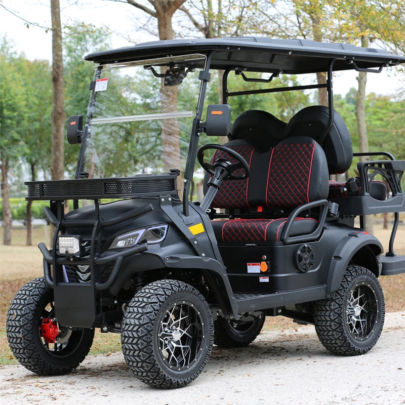 72v Electric Golf Cart 4+2 6 Seater 7.5kw Lithium Golf Off Road Buggy Garden Villa Hunting Golf Cart