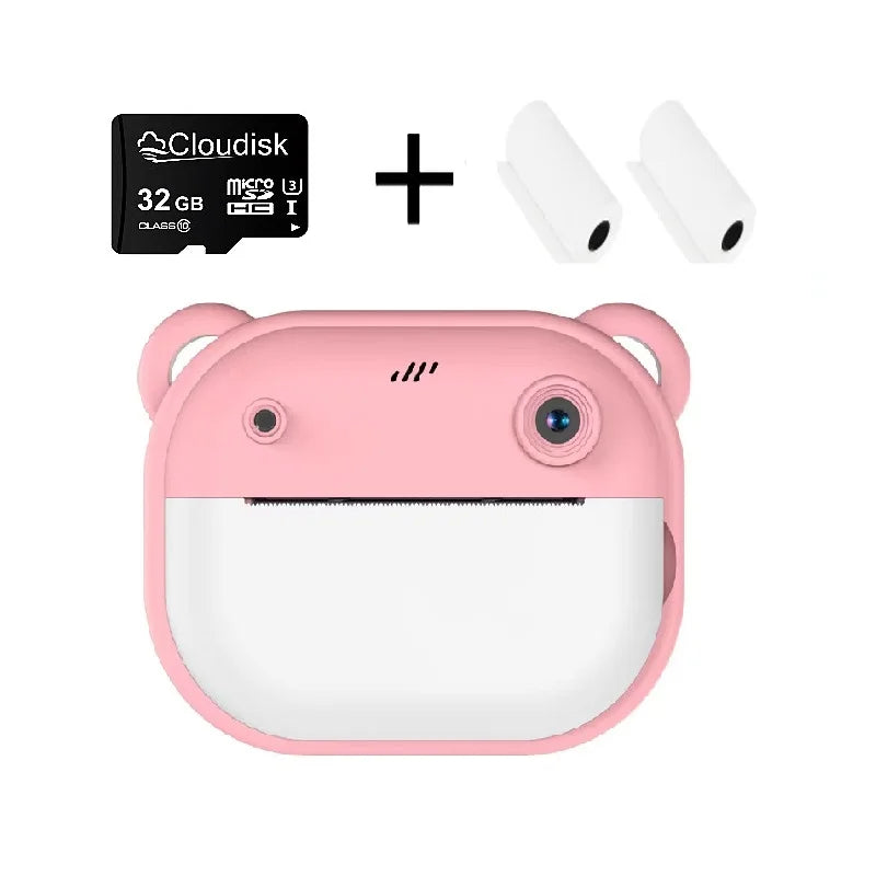 Digital Camera Instant Print for Kids Thermal Print Camera Instant Photo Printing Memory Card