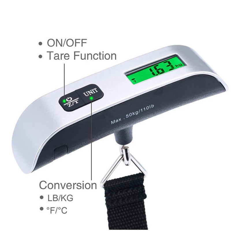 Electronic Luggage Hanging Suitcase Travel Weighs Baggage Bag Weight Balance