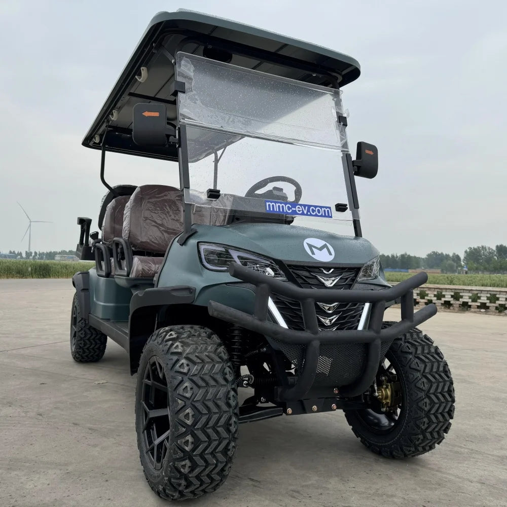 Wholesale China Color Logo Custom Club 4 Seats Car Electric and Gasoline Golf Carts Electric Powered Red 2+2 Seats for Sale