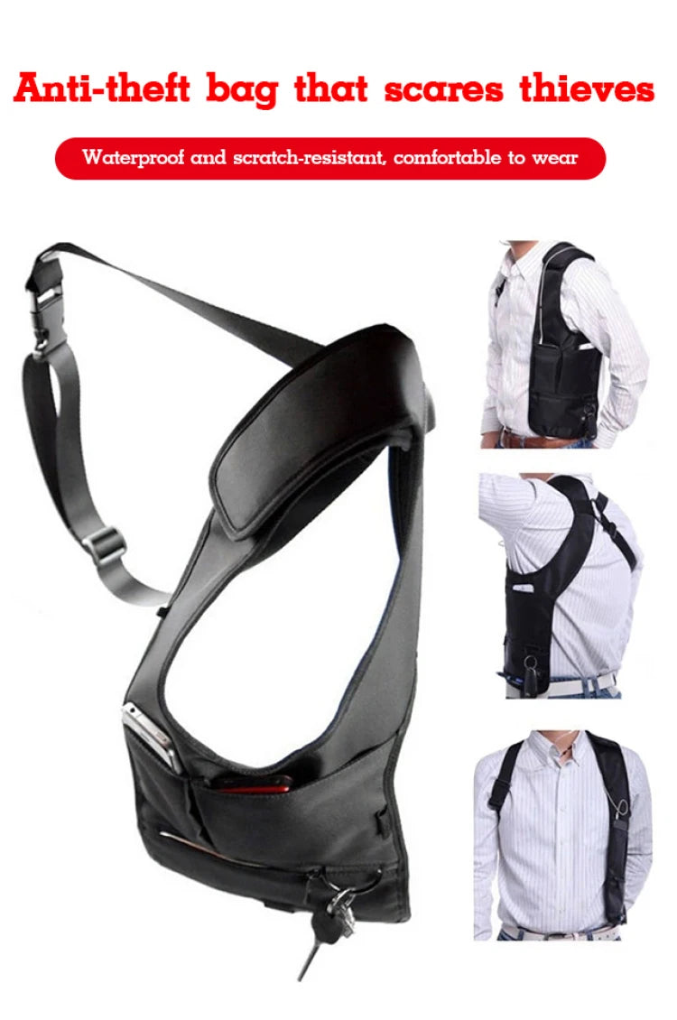 Upgraded anti-theft hidden underarm bag trendy cell phone bag secret agent bag close crossbody purse women style shoulder bag
