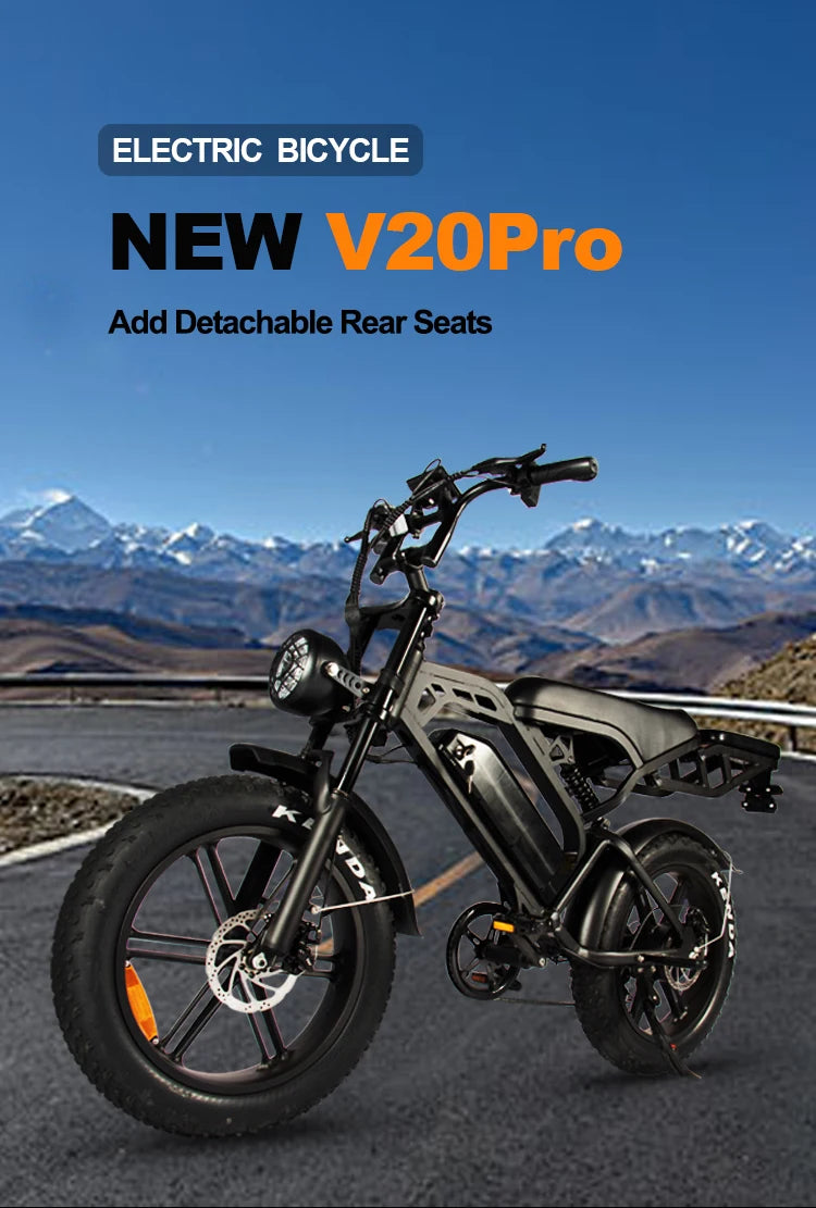 off-road mountain beach riding for men 45KM/H electric bike