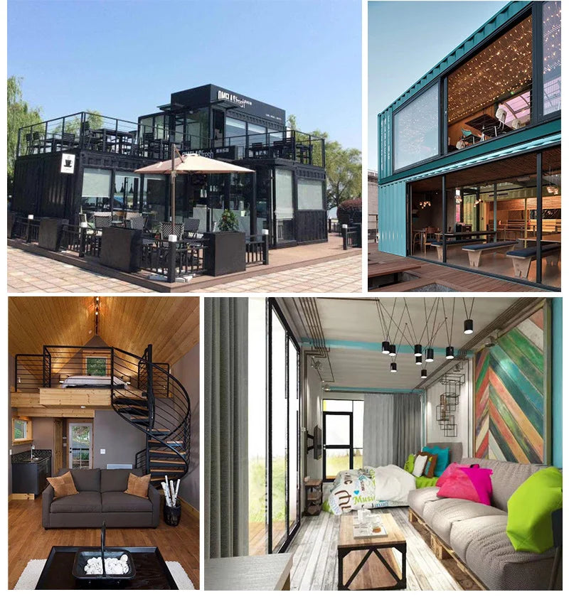 Luxury Prefabricated Container Home from China Factory20ft 40ft 2 - 3 Bedrooms Portable Detachable