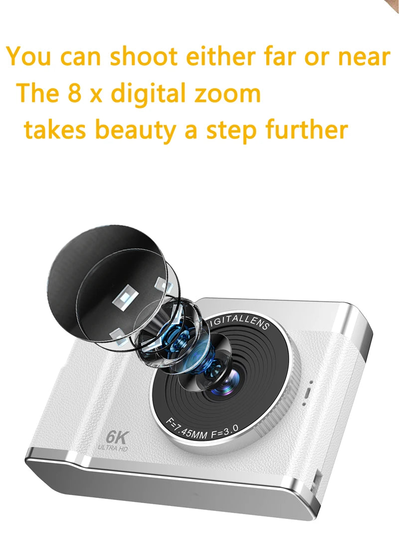 Digital Camera 6400W Pixel Student CCD Portable Campus Mini Camera