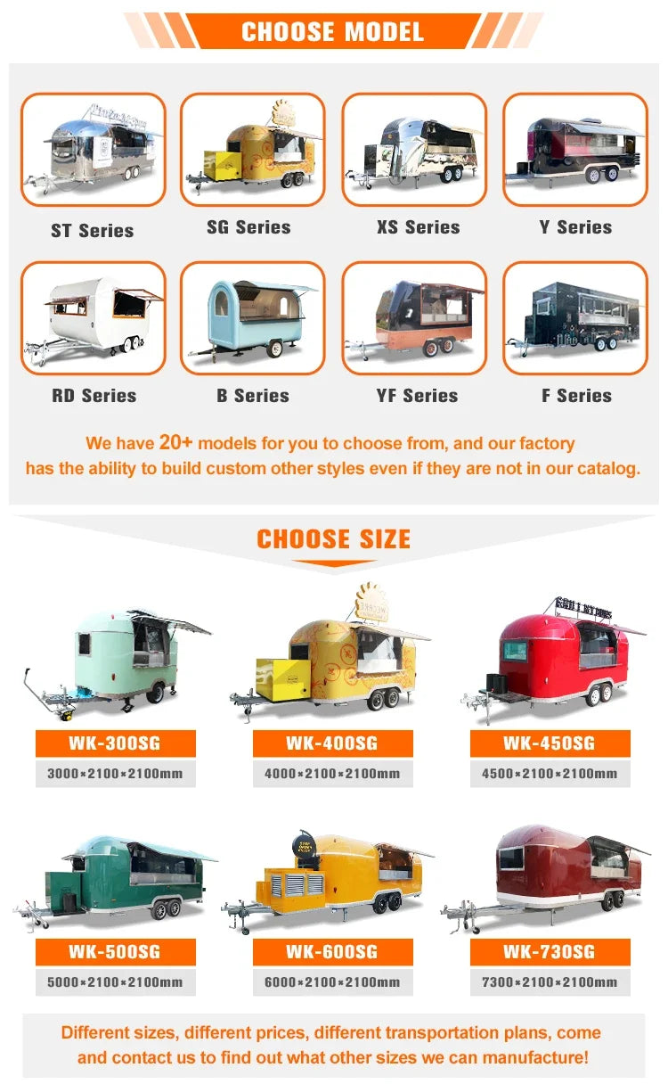 Wholesale Price Cater Mobile Food Trucks for Sale Concession Used Food Truck Trailer Hot Dog Cart Mobile Event Trailer