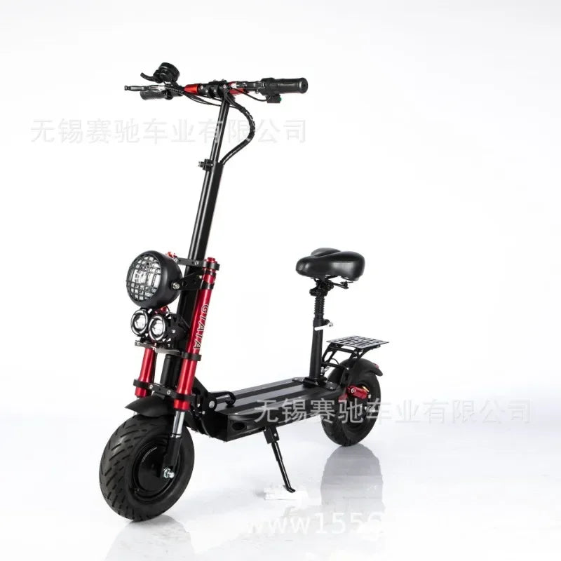 Electric two-wheeler 1200W48V12AH high-power lithium battery foldable electric scooter urban mobility adult electric scooter