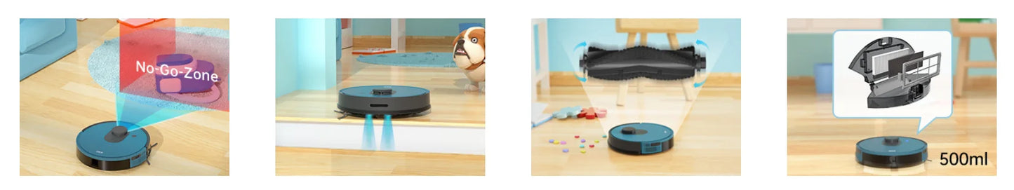 OKP Lidar Robot Vacuum Cleaner 3800Pa Power Suction , LiDAR Navigation Smart Home appliance, Self-Charging, for Pet Hair,Carpet