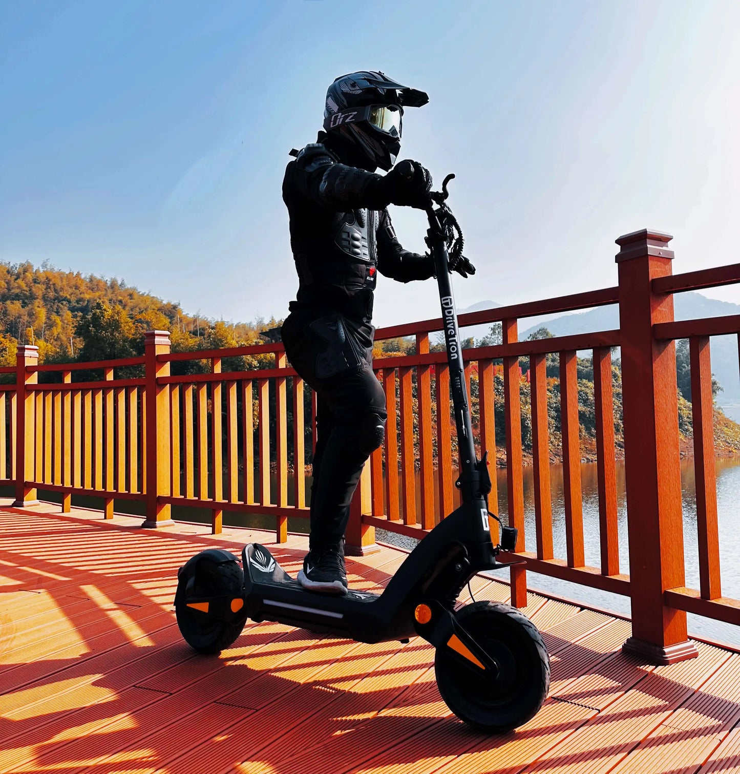 Adult Electric Scooter 6000w Powerful Hydraulic Absorber Brake Double Motor