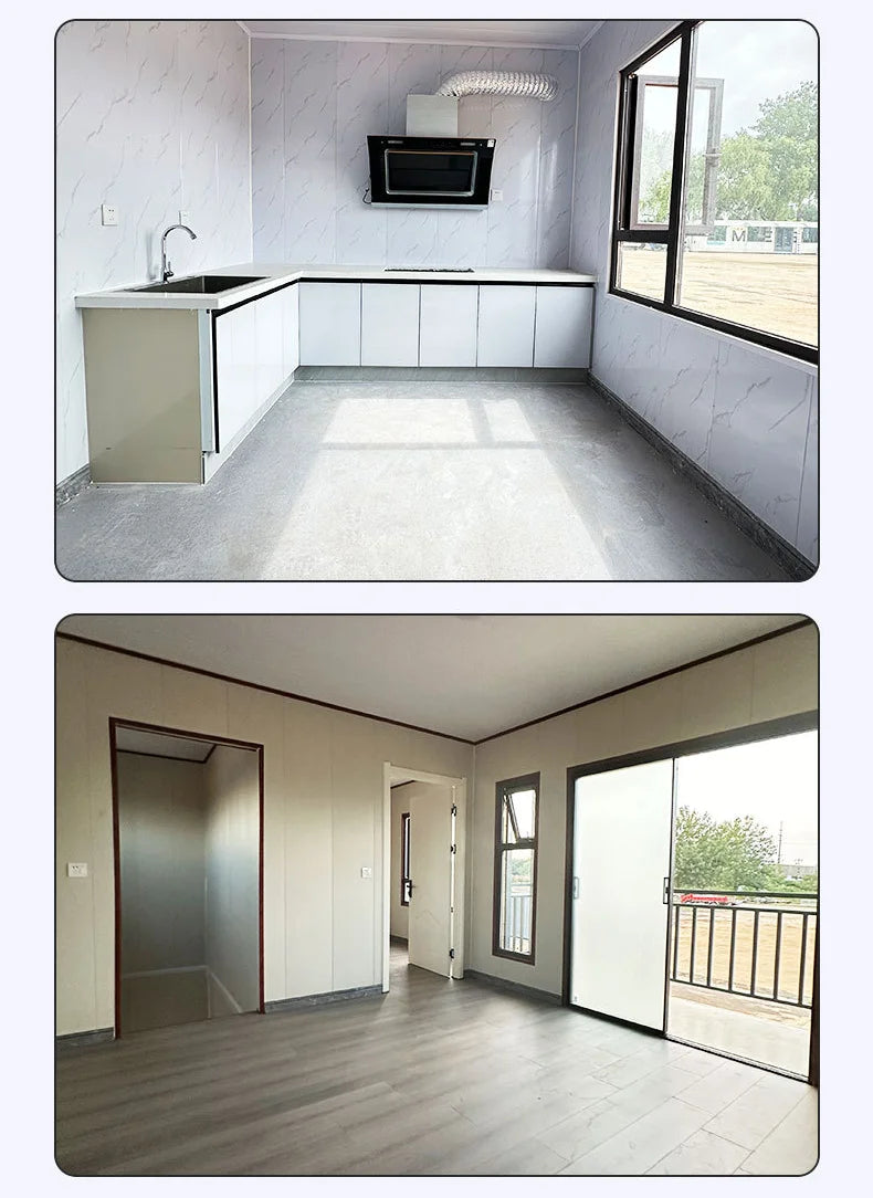 Luxury Prefabricated Container Home from China Factory20ft 40ft 2 - 3 Bedrooms Portable Detachable