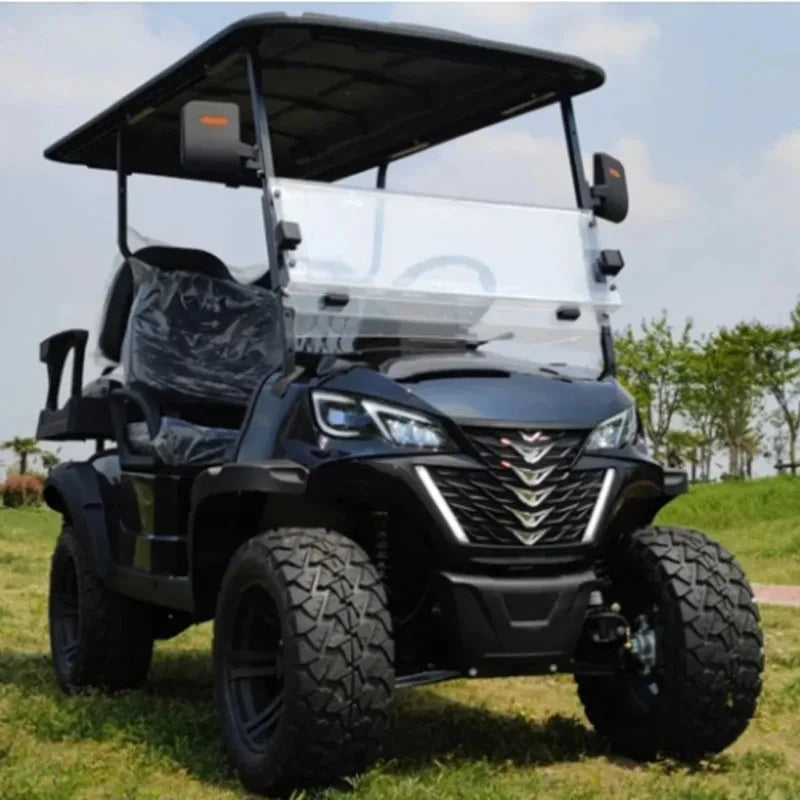 Wholesale China Color Logo Custom Club 4 Seats Car Electric and Gasoline Golf Carts Electric Powered Red 2+2 Seats for Sale