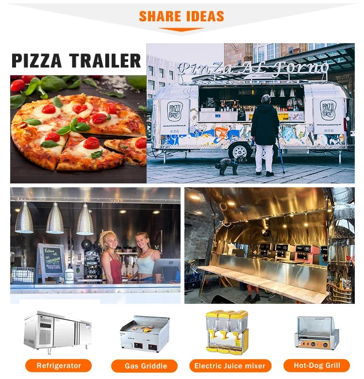 Wholesale Price Cater Mobile Food Trucks for Sale Concession Used Food Truck Trailer Hot Dog Cart Mobile Event Trailer