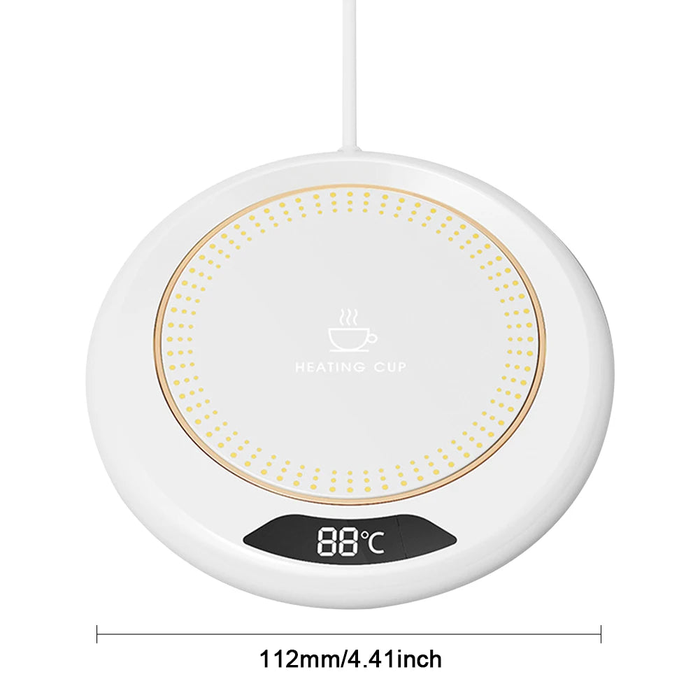 Coffee Mug Warmer Auto Shut Off Electric USB Plug Heating Plate Thermostat Coaster