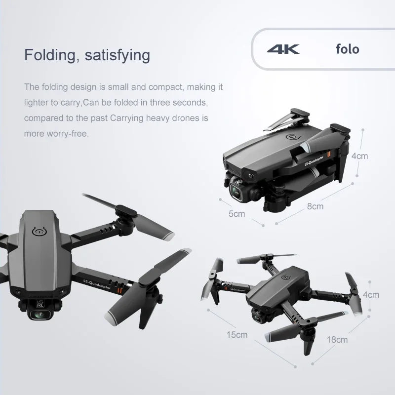 2024 New XT6 Mini Drone 4K 1080P HD Camera WiFi Fpv Air Pressure Altitude Hold Foldable Quadcopter