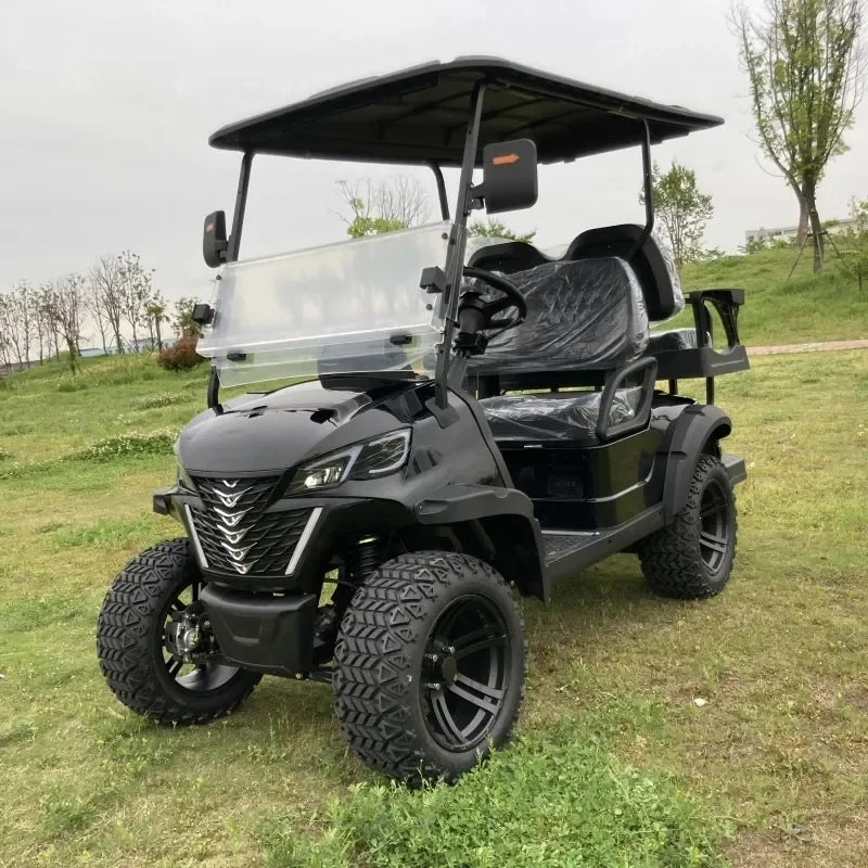 72v Electric Golf Cart 4+2 6 Seater 7.5kw Lithium Golf Off Road Buggy Garden Villa Hunting Golf Cart