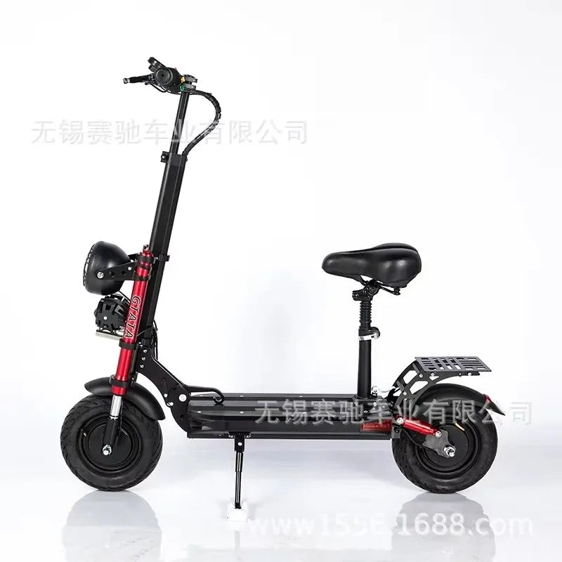 Electric two-wheeler 1200W48V12AH high-power lithium battery foldable electric scooter urban mobility adult electric scooter