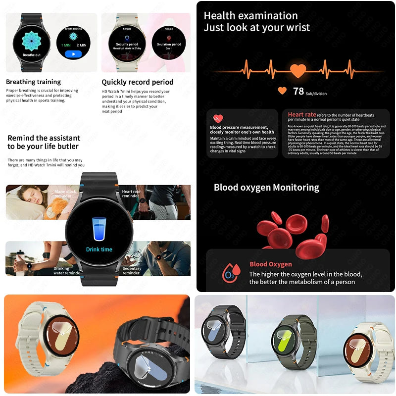 Original For Samsung Galaxy Watch 7 mini Smart Watch Men Women l