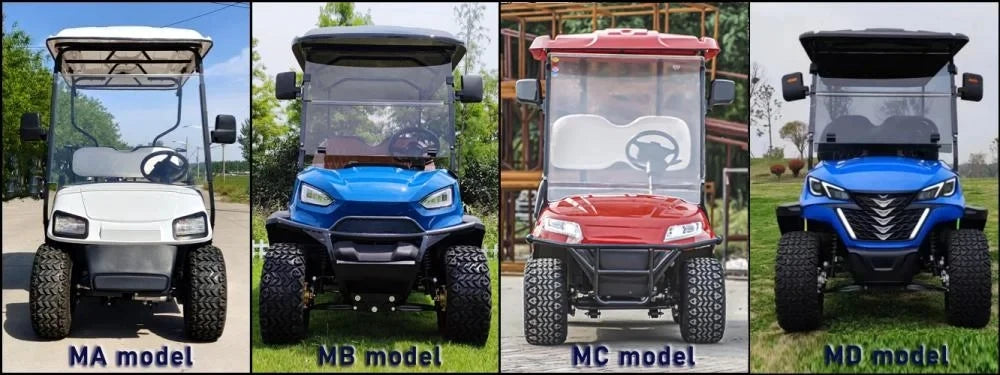 72v Electric Golf Cart 4+2 6 Seater 7.5kw Lithium Golf Off Road Buggy Garden Villa Hunting Golf Cart