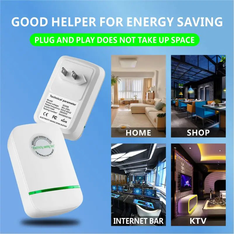 Pro Power Save Electricity Energy Saver 90V-250V Home Office Electricity Saving Box US/EU/UK Plug Stable Voltage